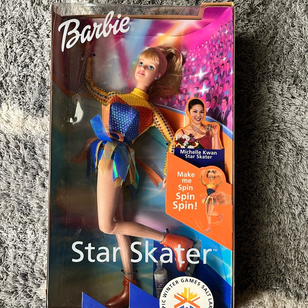 Vintage Barbie Star Skater Olympic Winter 2002